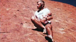 Michael and Azaria on Uluru